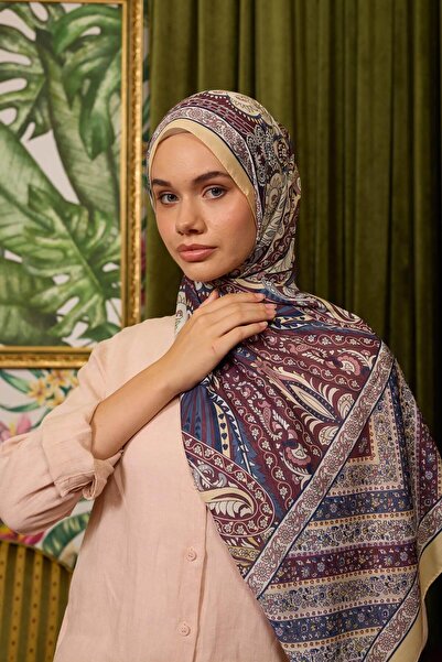 İpekhan Marrakech Collection Soft Shawl Burgundy Altuni 3047-07