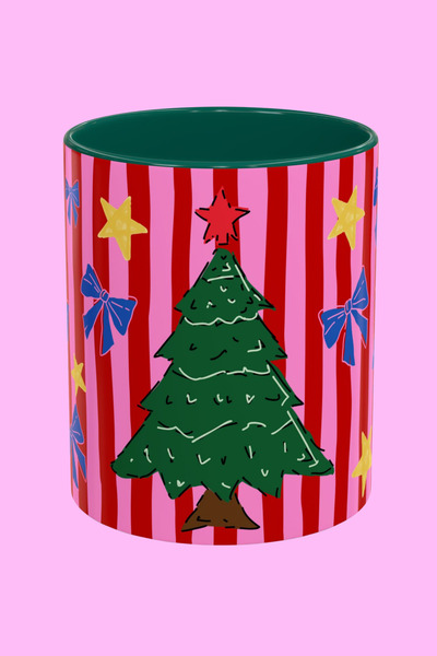 Midas Design "Winter Glow" Kış Yılbaşı Noel Temalı Porselen Kupa