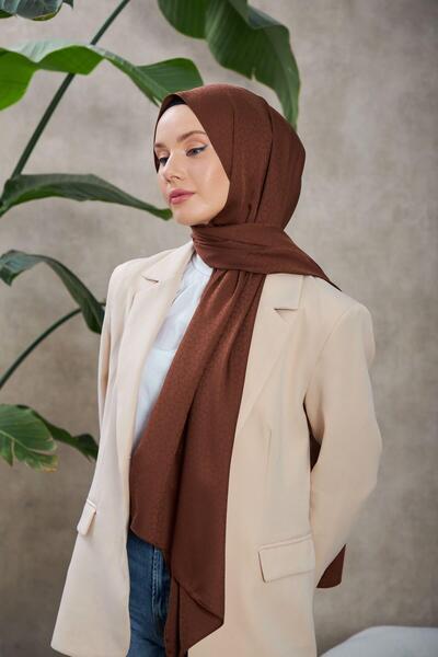 İpekhan Αλέσα Σχέδιο Μεταξωτός Τζακάρ Κίτριος Καφέ 9003-11