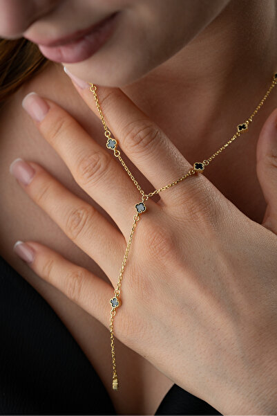 Silvano Jewelry 925 Ayar Gümüş Yonca Y Kolye