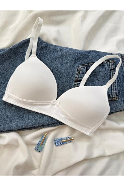 İNKO İÇ GİYİM حمالة صدر قطنية ممشطة بدون أسلاك وبدون حشوة