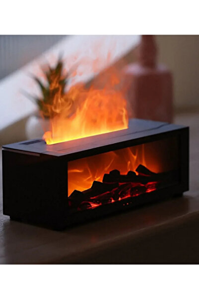 WUNİT Fireplace Flame Air Humidifier Air Purifier Aromatherapy Diffuser Air Humidifier