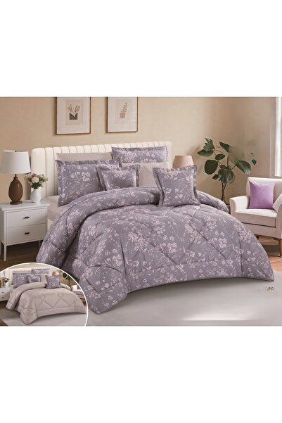 NAJMA Summer printed double bedspread with microfiber filling for a peaceful and comfortable sleep
