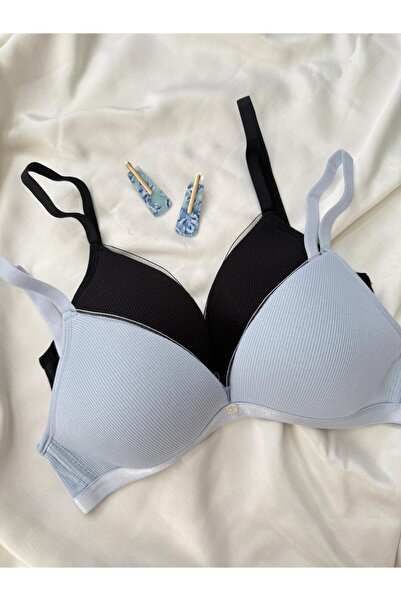 İNKO İÇ GİYİM Pamuklu Balensiz Dolgusuz 2'Li Toparlayıcı Sütyen