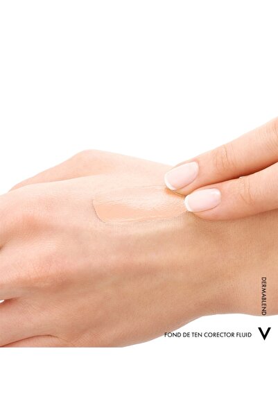 Vichy Dermablend Corrective Fluid Foundation 16h SPF 35 for Normal or Dry Skin, Shade 15 Opal, 30 ml
