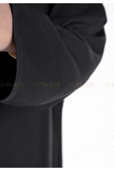 black veil عباية كتف سادة (مع طرحة مجاناً)