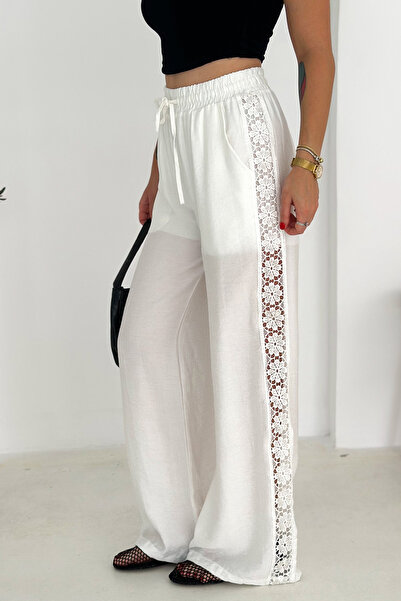 Noa Noa Women's Shorts with Lace Lining on the Sides – Lightweight & Feminine Style