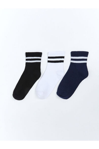 LC Waikiki Sparkling Selections from Shining Store | Striped Boys' Socks 3-Piece