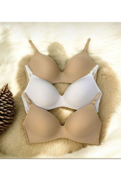 Marpiella Lingerie Women's (Unpadded) Wire-Free Gathering 3-Piece Bra Set