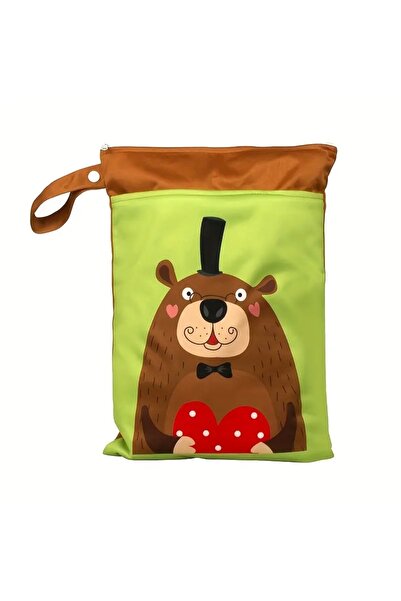 GlassySKY مقصورة مزدوجة حفاضات/ملابس/غسيل/مستحضرات التجميل حقيبة تخزين مقاومة للماء-المدرسة-الحضانة-حمام السباحة-السفر