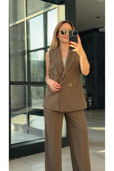 FEMİAS Pant with Straight Legs and Pockets