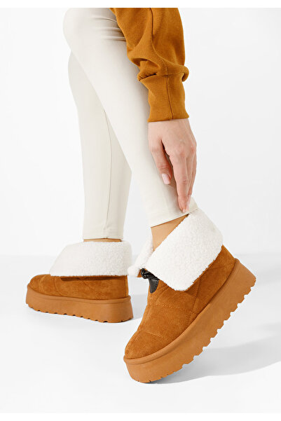 B T Shoes Χειμερινά Αρβυλάκια γυναικείες Dasenia ταμπά
