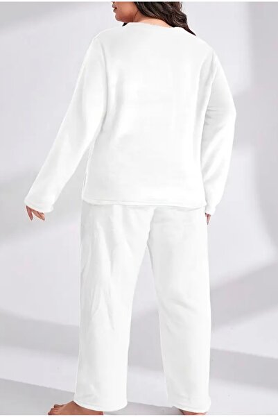 FAMESTEKSTİL Winter Plus Size Women's Plush Set