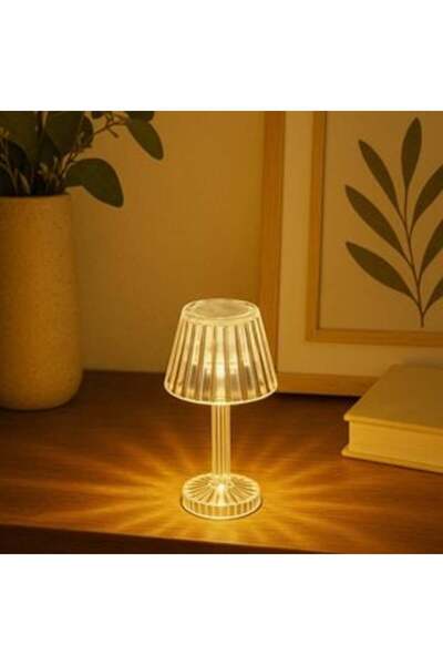 OEM Lampă de birou mini transparentă cu LED 6,5 x 12 cm