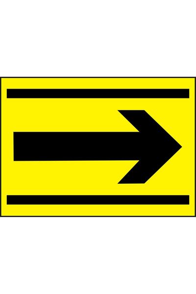 ünalgrup Sarı Ok Uyarı ve Yönlendirme İşareti