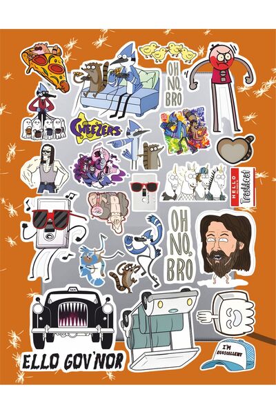 Hediyeni Al Adventure Time Seri 2 Sticker Seti | Laptop Ajanda Notebook Table...