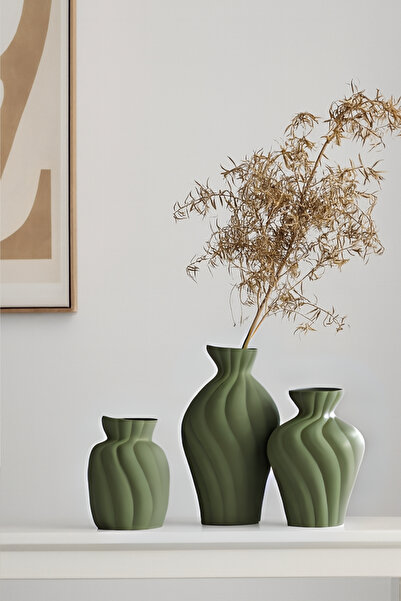 rufhomedesign 3Lü Set İskandinav Tarzı Bohem Vazo Pinterest Pampas Vazosu Dek...