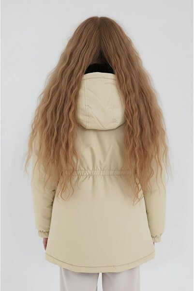 CIVILTIPOLO Girl's 100% Water and Windproof Detachable Hooded Fur-Lined Coat & Jacket