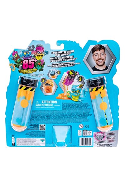 Moose Toys Set figurine mini Mr. Beast Lab Swarms, MOOSE TOYS, 12 pachete, 3 cm, sortiment 4