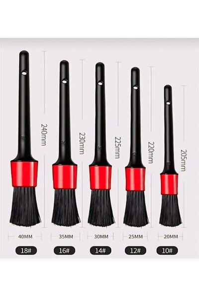 NEZADE STORE Auto detail brush set of 5