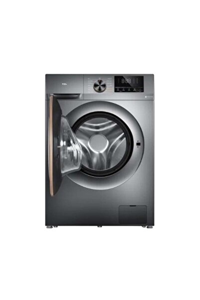 TCL غسالة ملابس أوتوماتيكية تحميل أمامي، 10 كجم، غسيل هوائي، عاكس، فضي - C 2110 WDG