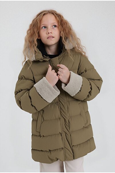 CIVILTIPOLO Girl's 100% Water and Windproof Detachable Hooded Fur-Lined Coat & Jacket