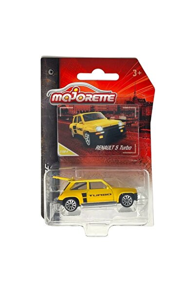 Majorette Masinuta Metalica Majorette, Renault 5 Turbo, Parti Mobile, Galben, 1:64