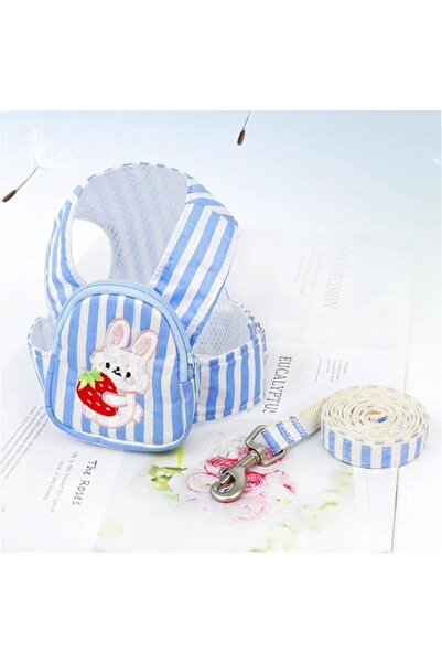 Nirnisa L Beden Çantalı Kedi Göğüs Tasma Seti Küçük Irk Köpek Gezdirme Kayışı Yürüyüş Tasması Kayış 120 cm