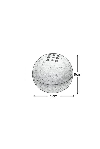 TBATIC مبخرة كروية حجرية أسود (Stone Sphere Incense Burner)