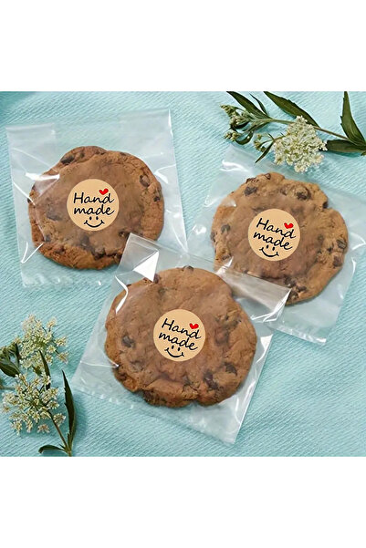 hdcw 500 ADET 2.5cm RULO YAPIŞKANLI KRAFT KAĞIT EL YAPIMI-HANDMADE STICKER ETİKET HEDİYE PAKETLEME