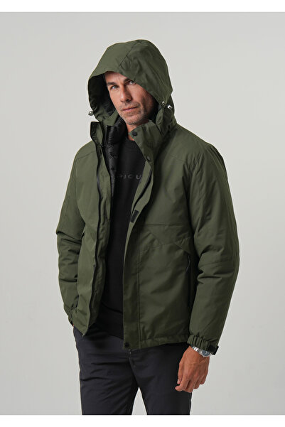 PIQUE Men's Coat Water Repellent Raincoat, Puffer Coat, Thick Coat 3 in 1 Coat Set