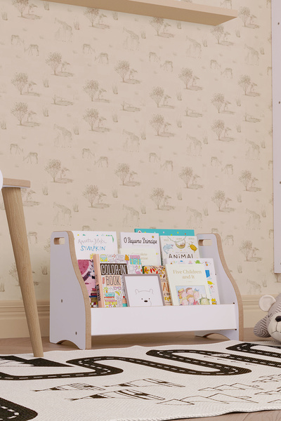 OBİ Atölye Montessori Zemin Kitaplığı 2 Katlı Yer Kitaplığı Mini Çocuk Kitapl...