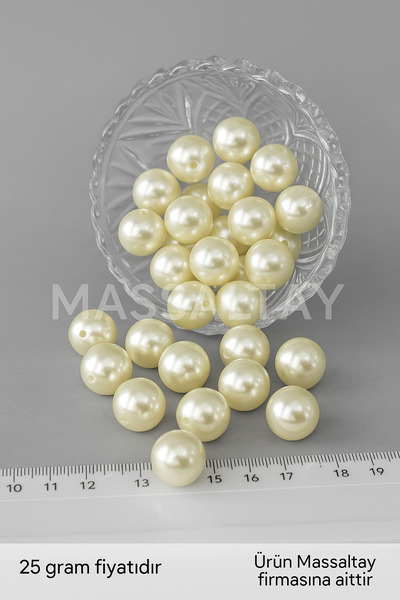 Massaltay Блискучі пластикові намистини 25 грам – декоративні прикраси та мат...