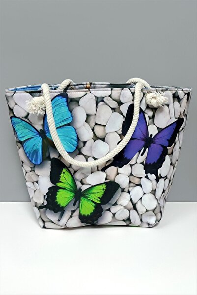 Ronanna Τσάντα παραλίας με σχέδιο πεταλούδας
