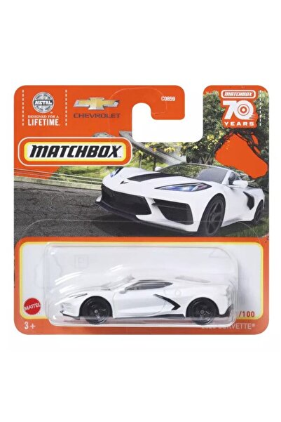Matchbox Masinuta metalica MatchBox, 2020 Corvette, 1:64, Alb