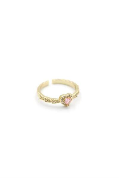 Royaleks Stone Heart Ring - Gold