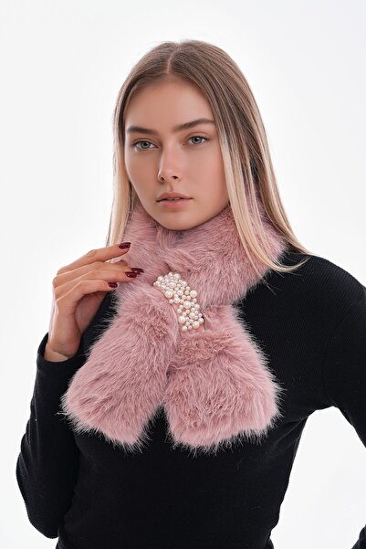 bacc Pink Inside-Out Plush Scarf Neck Collar Bcnsv-25Wt1018