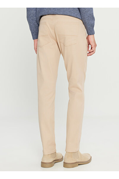 ALTINYILDIZ CLASSICS Normal Waist Normal Leg Slim Fit Beige Men's Trousers ACE001261455_BEJ