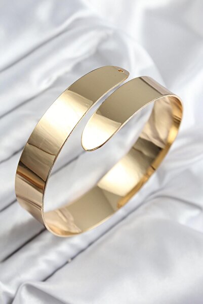 Inure Jewelry سوار بازو من النحاس الملفوف باللون الذهبي