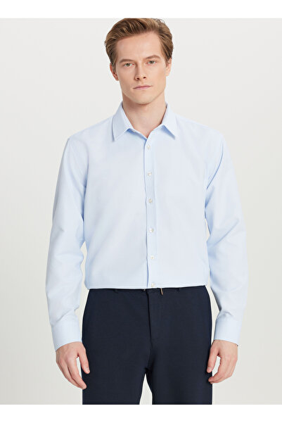 ALTINYILDIZ CLASSICS Regular Fit Klasik Yaka Açık Mavi Erkek Gömlek ACE020261598_AMV