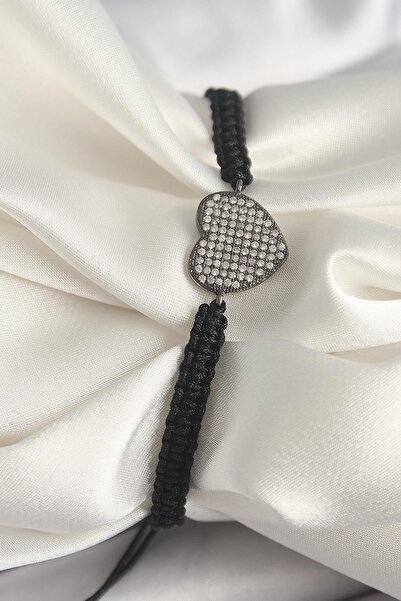 Inure Jewelry النحاس المدخن اللون الزركون حجر القلب الشكل مصعد مكرامية نموذج ...