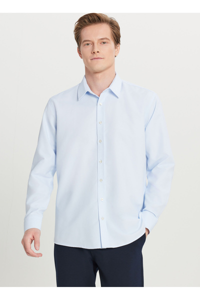 ALTINYILDIZ CLASSICS Regular Fit Klasik Yaka Açık Mavi Erkek Gömlek ACE020261598_AMV