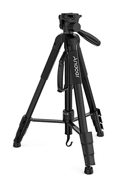 Andoer حامل ثلاثي معدني قابل للطي محمول للتصوير الفوتوغرافي، يدور 360 درجة مع...