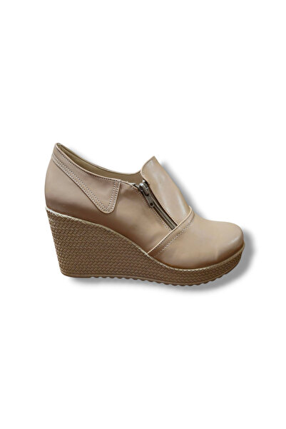 BARONES SHOES Wedge Heel Side Zipper Shoes