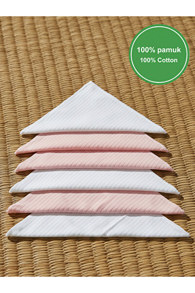 Lindakids Fitilli Kumaş % 100 Organik Pamuk Kutulu Beyaz ve Desenli Penye Beb...