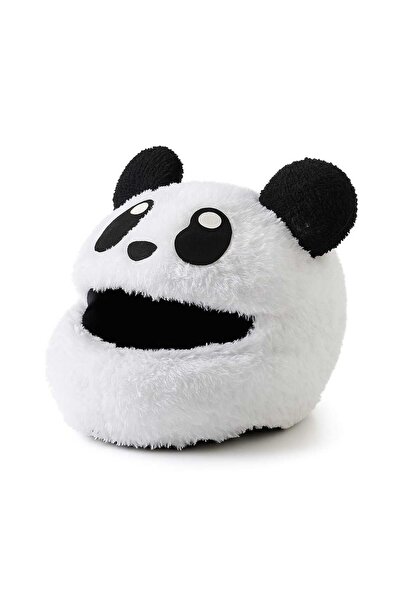 Beta Panda Kask Kılıfı, Kask süsü Motorsiklet Sevimli Panda tarz kask motorsiklet peluş kask kılıfı