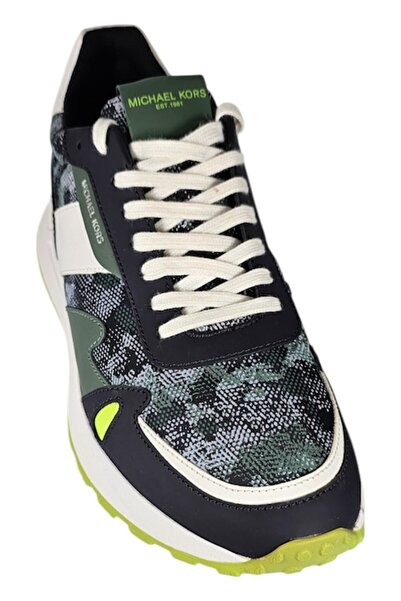 Michael Kors Men's Sneakers Miles Nylon Navy & Green, Size EU 42