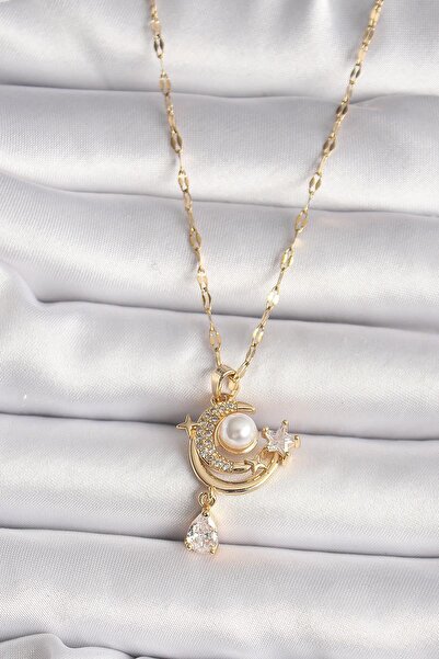 Inure Jewelry 316L الذهب اللون الزركون حجر القمر نجمة نموذج استرخى التفاصيل ق...