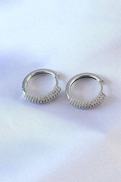 Inure Jewelry حلقة من حجر الزركون الفضي اللون موديل نحاسي للنساء للاستخدام ال...