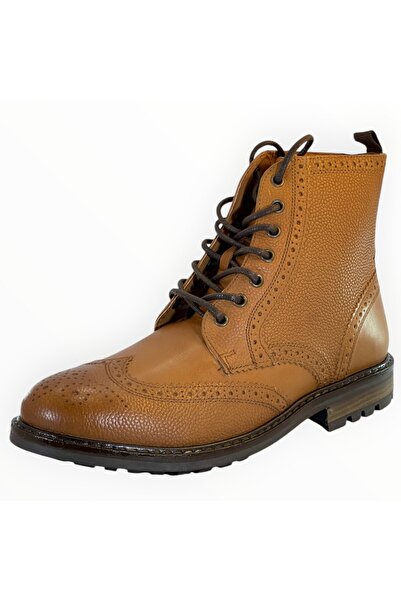 Amazon Ghete Brogue Barbati Find Hi-Top Piele Naturala Maro, Marimea 45 EU